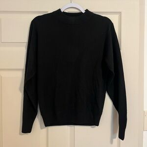 Black mock neck sweater